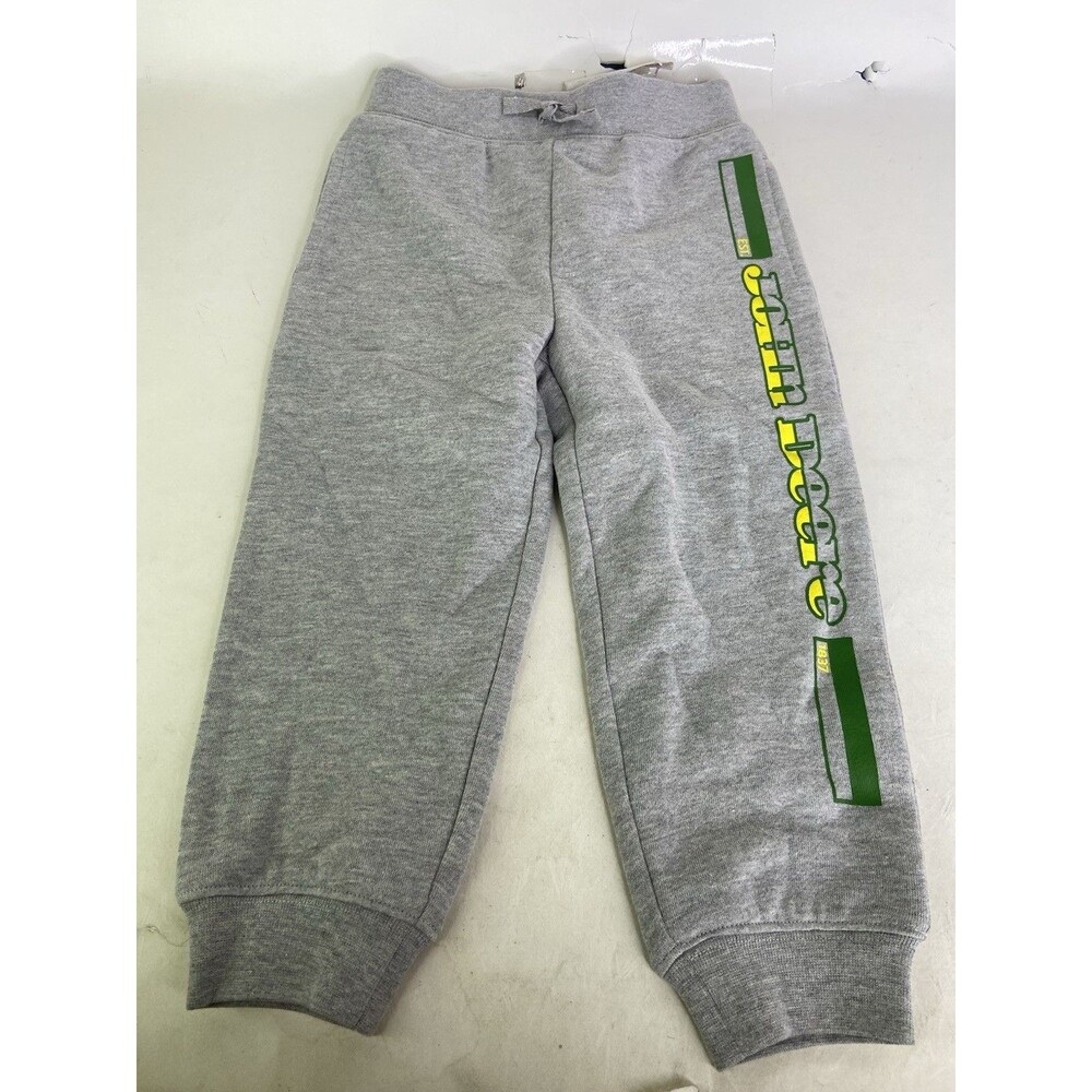 John Deere Gray Logo Sweatpants Pants Toddler Boys Size 3T